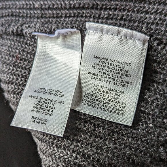 Anne Klein Medium Black Sweater Vest Top With Tie Belt Ribbed - Picture 6 of 9